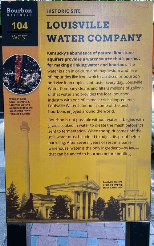 Louisville Water Company Marker Front. Click for full size. Louisville Water Company Marker Front image. Click for full size.