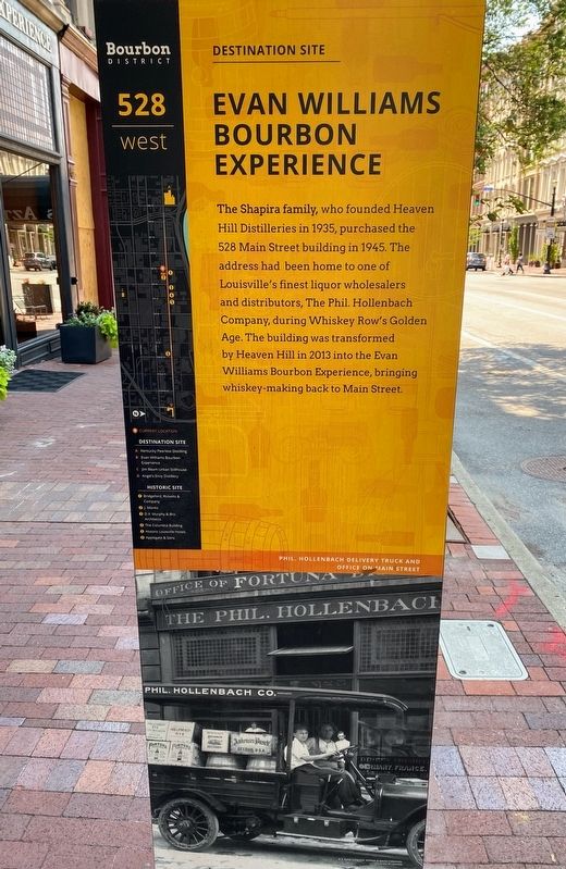 Evan Williams Bourbon Experience Marker Front image. Click for full size.
