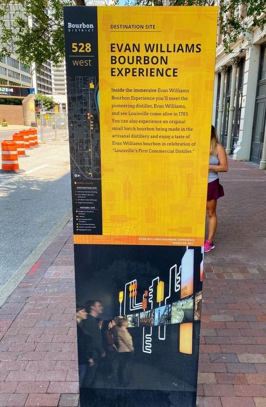 Evan Williams Bourbon Experience Marker Rear image. Click for full size.