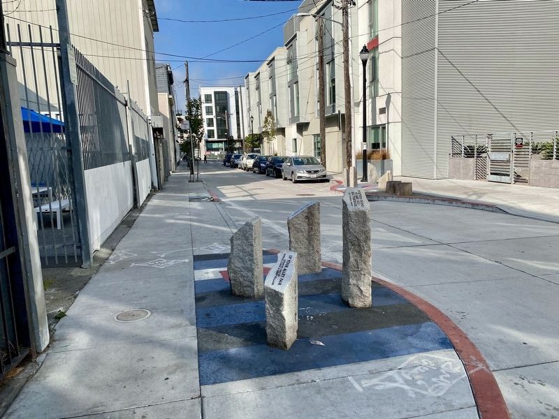 Ringold Alley - set of inscribed curb stones. Click for full size. Ringold Alley - set of inscribed curb stones image. Click for full size.