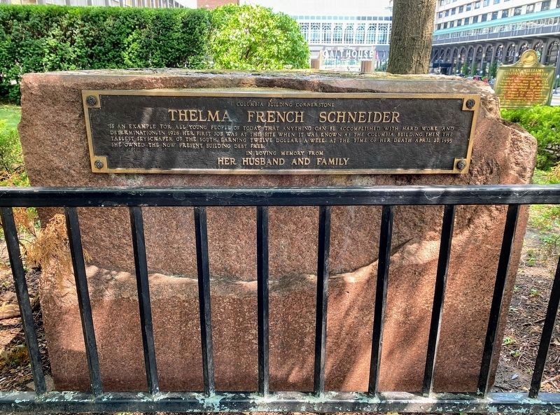 Thelma French Schneider Marker. Click for full size. Thelma French Schneider Marker image. Click for full size.