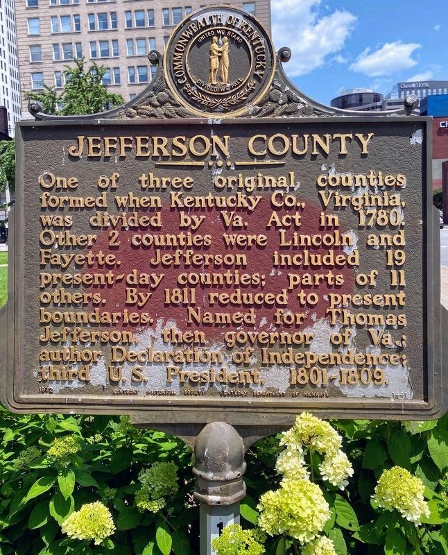 Jefferson County Marker image. Click for full size.