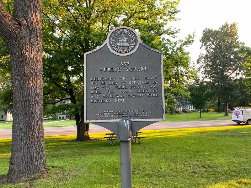 1837 Public Square Marker. Click for full size. 1837 Public Square Marker image. Click for full size.