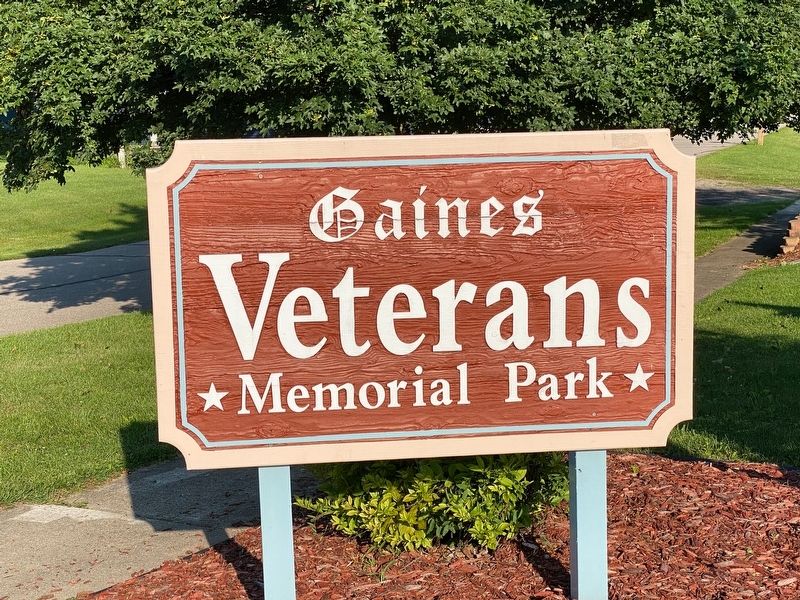 Gaines Veterans Memorial image. Click for full size.