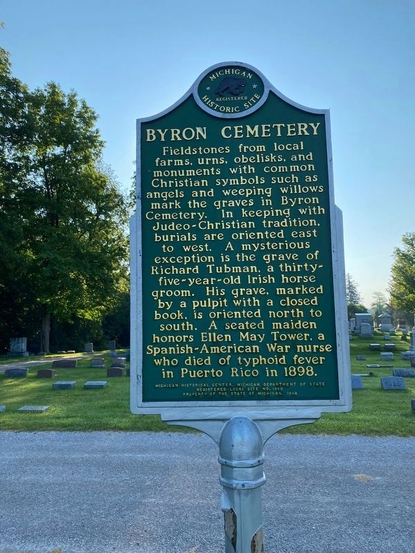 Byron Cemetery Marker image. Click for full size.