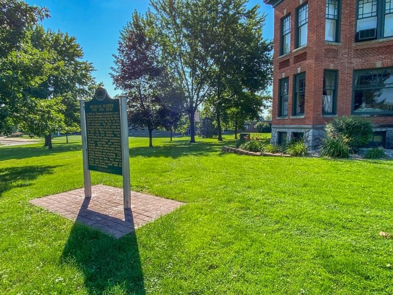 Michigan School for the Deaf / Superintendent's Cottage Marker image. Click for full size.