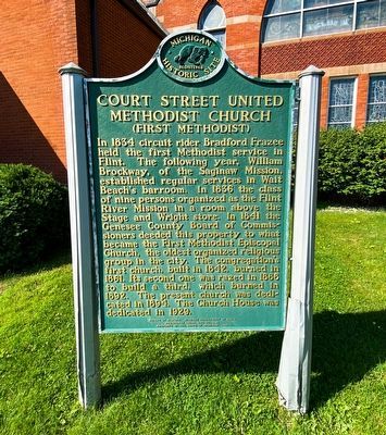 Court Street United Methodist Church (First Methodist) Marker image. Click for full size.