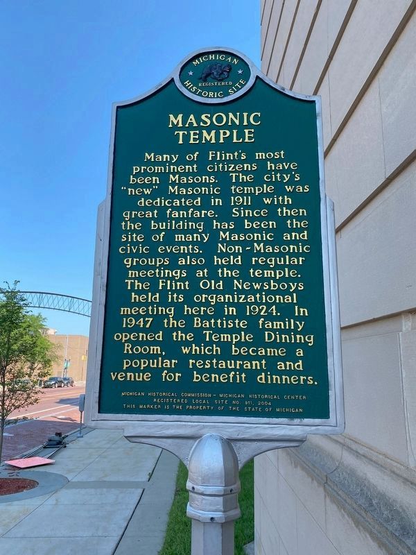 Masonic Temple Marker image. Click for full size.