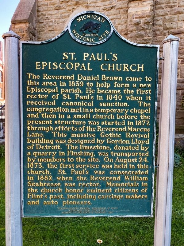 St. Paul's Episcopal Church Marker image. Click for full size.
