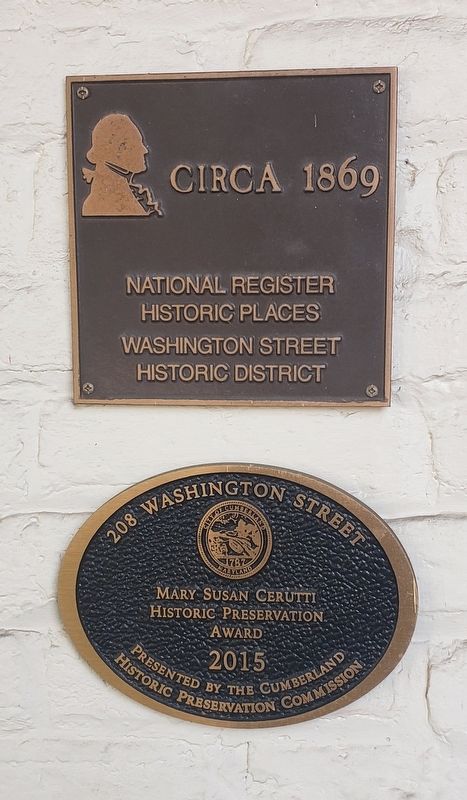 208 Washington Street Marker. Click for full size. 208 Washington Street Marker image. Click for full size.