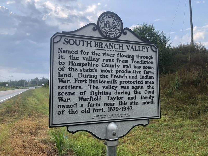South Branch Valley Marker. Click for full size. South Branch Valley Marker image. Click for full size.