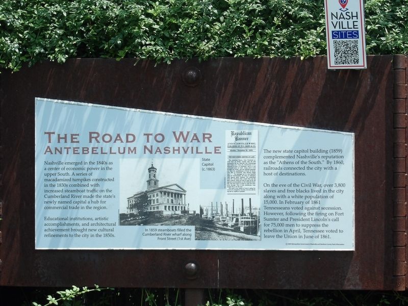 The Road to War Marker image. Click for full size.