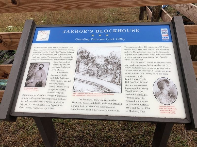 Jarboe's Blockhouse Marker. Click for full size. Jarboe's Blockhouse Marker image. Click for full size.