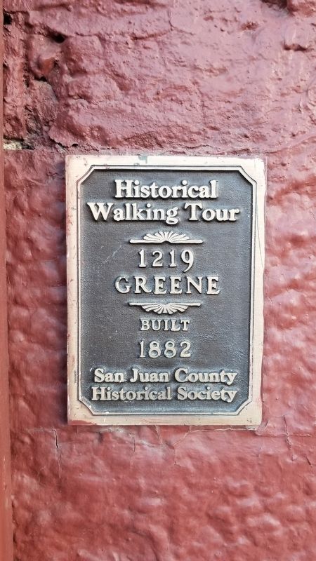 1219 Greene Marker. Click for full size. 1219 Greene Marker image. Click for full size.