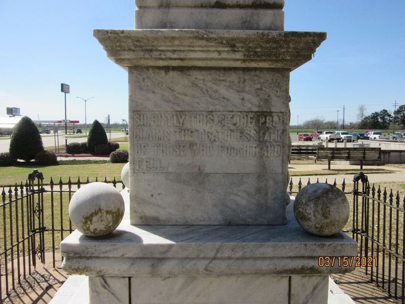 Confederate Monument (East). Click for full size. Confederate Monument (East) image. Click for full size.