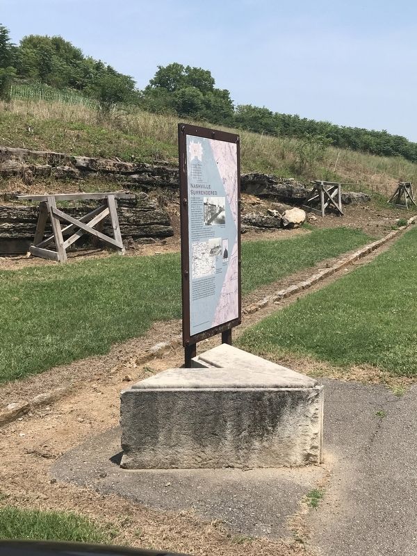 Nashville Surrendered Marker. Click for full size. Nashville Surrendered Marker image. Click for full size.
