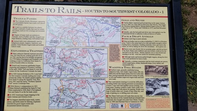 Trails to Rails Marker. Click for full size. Trails to Rails Marker image. Click for full size.
