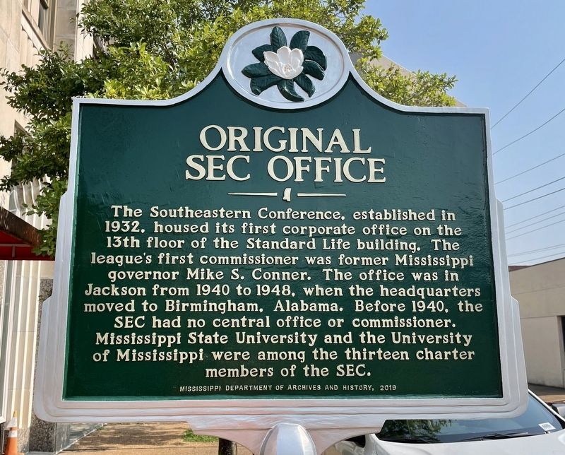 Original SEC Office Marker image. Click for full size.