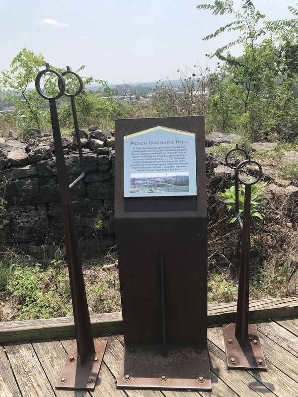 Peach Orchard Hill Marker. Click for full size. Peach Orchard Hill Marker image. Click for full size.