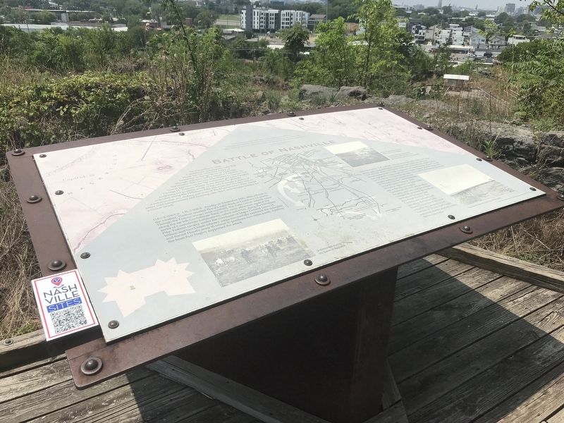 The Battle of Nashville Marker. Click for full size. The Battle of Nashville Marker image. Click for full size.