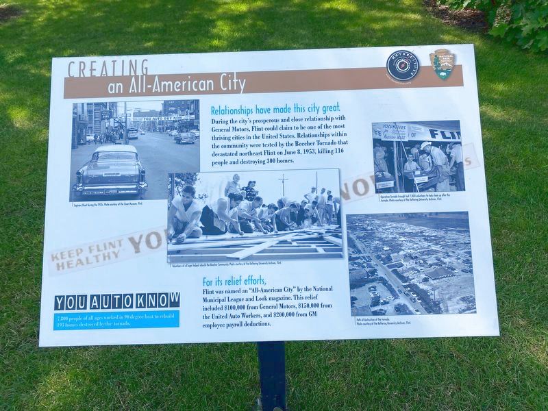 Creating an All-American City Marker image. Click for full size.