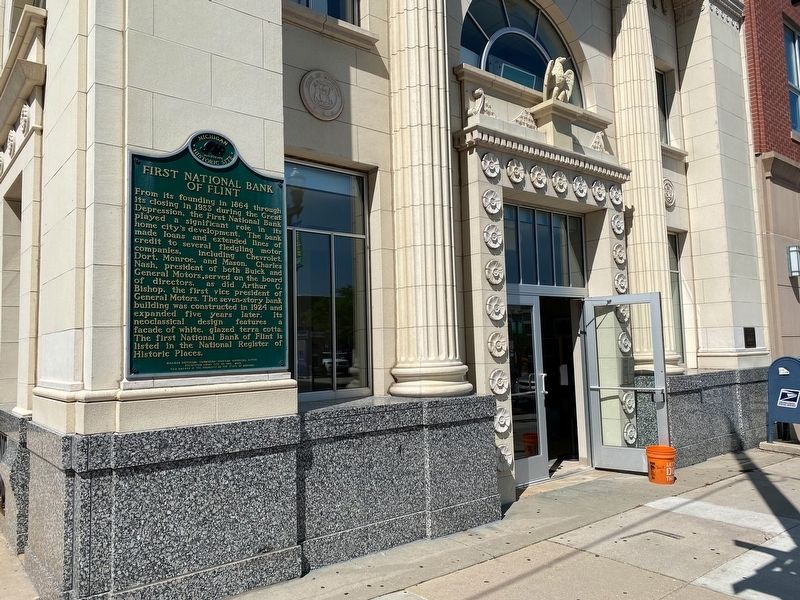 First National Bank of Flint Marker. Click for full size. First National Bank of Flint Marker image. Click for full size.