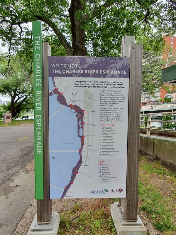 The Charles River Esplanade Marker Reverse image. Click for full size.