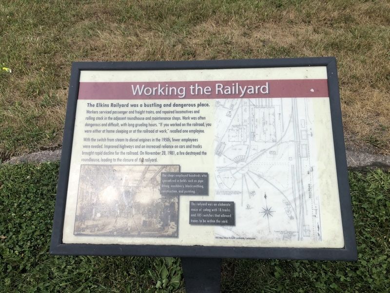 Working the Railyard Marker image. Click for full size.