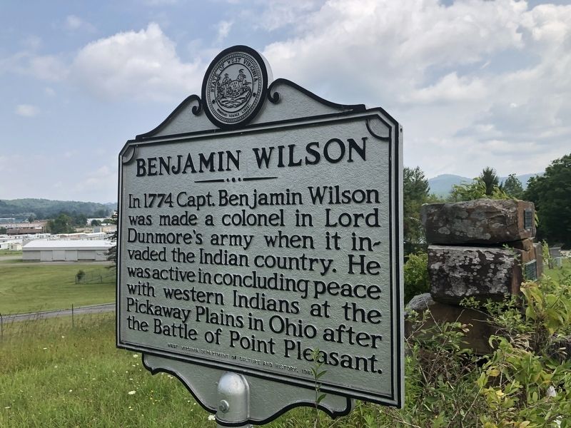 Benjamin Wilson Marker. Click for full size. Benjamin Wilson Marker image. Click for full size.