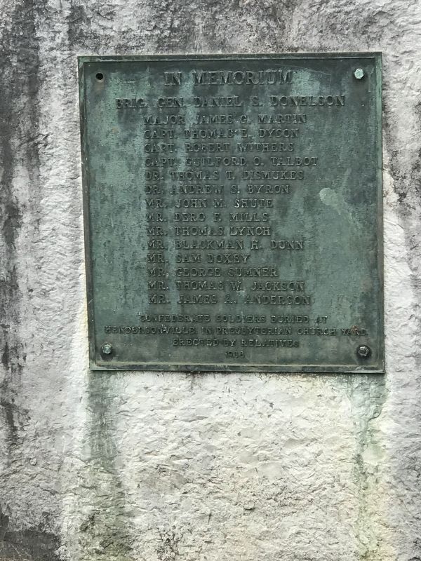 Confederate Memorial at First Presbyterian Church Marker. Click for full size. Confederate Memorial at First Presbyterian Church Marker image. Click for full size.