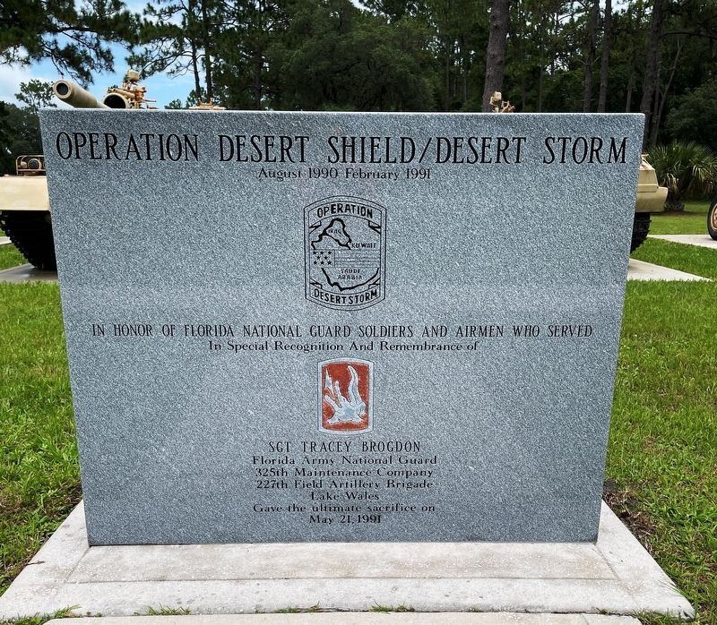 Operation Desert Shield/Desert Storm Marker image. Click for full size.