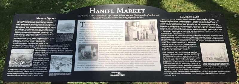 Hanifl Market & Market Square / Cameron Park Marker image. Click for full size.
