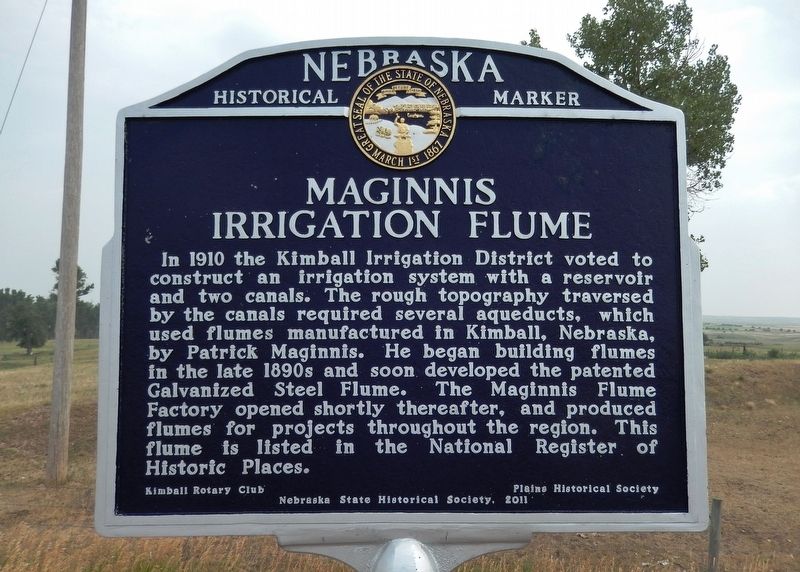 Maginnis Irrigation Flume Marker image. Click for full size.