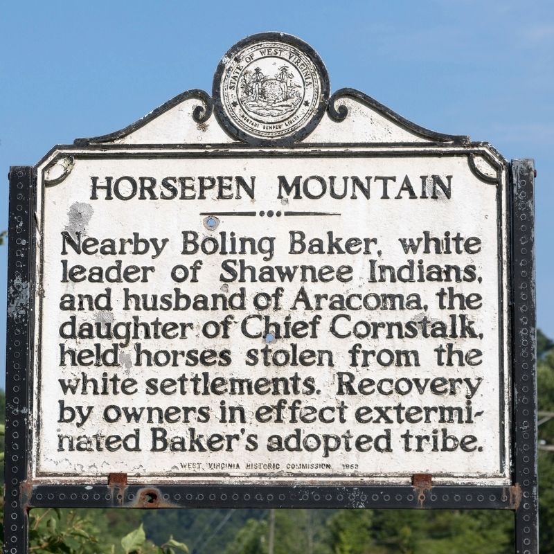 Horsepen Mountain Marker. Click for full size. Horsepen Mountain Marker image. Click for full size.