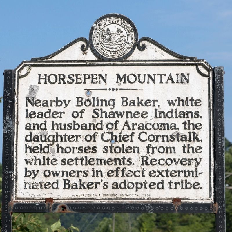 Horsepen Mountain Marker image. Click for full size.