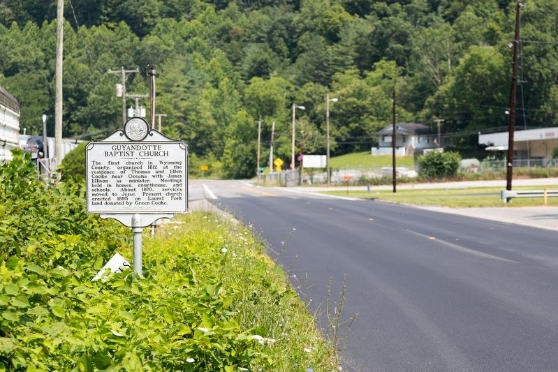 Guyandotte Baptist Church Marker. Click for full size. Guyandotte Baptist Church Marker image. Click for full size.