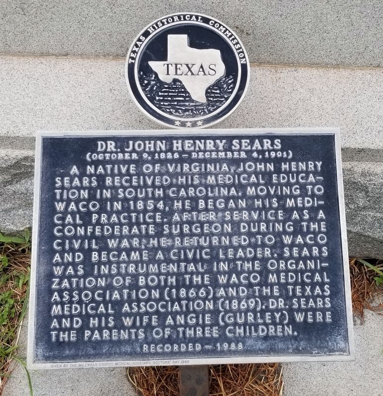 Dr. John Henry Sears Marker image. Click for full size.