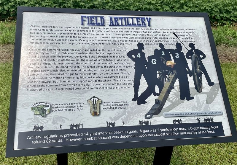Field Artillery Marker image. Click for full size.