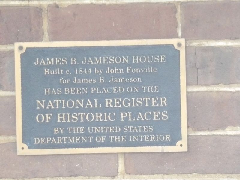 James B. Jameson House Marker image. Click for full size.