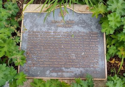 Michigan Union Marker. Click for full size. Michigan Union Marker image. Click for full size.