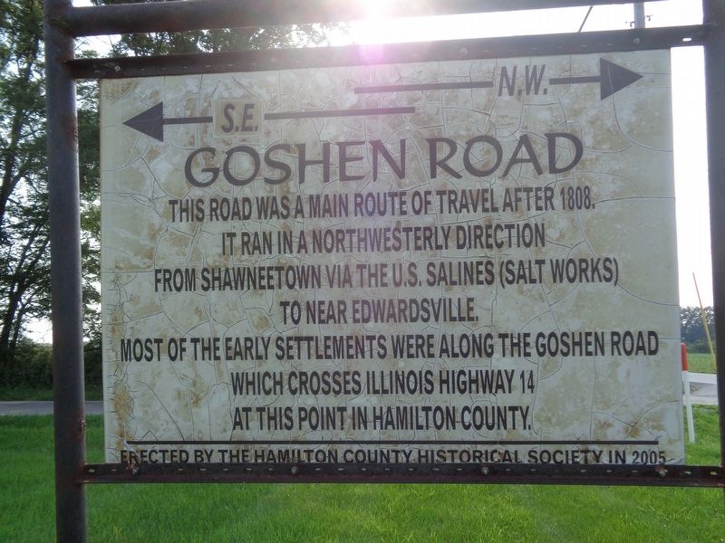 Goshen Road Marker image. Click for full size.