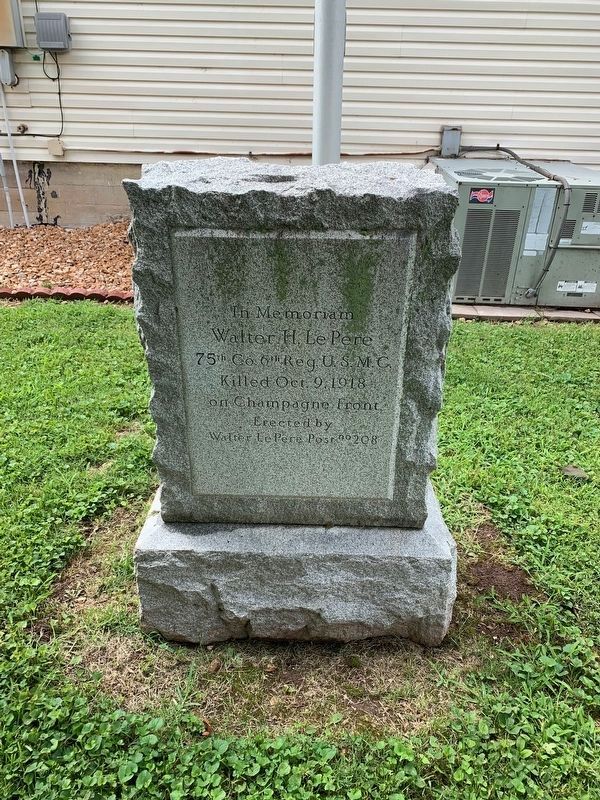 Walter H. LePere Memorial. Click for full size. Walter H. LePere Memorial image. Click for full size.