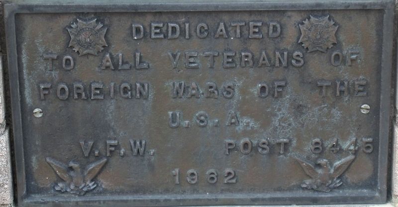 VFW Veterans Memorial. Click for full size. VFW Veterans Memorial image. Click for full size.