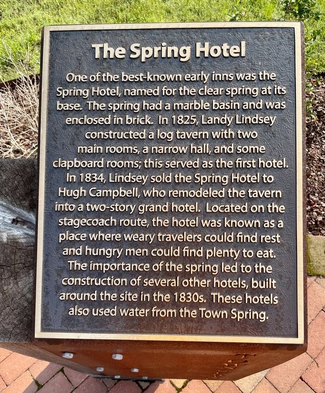 The Spring Hotel Marker image. Click for full size.
