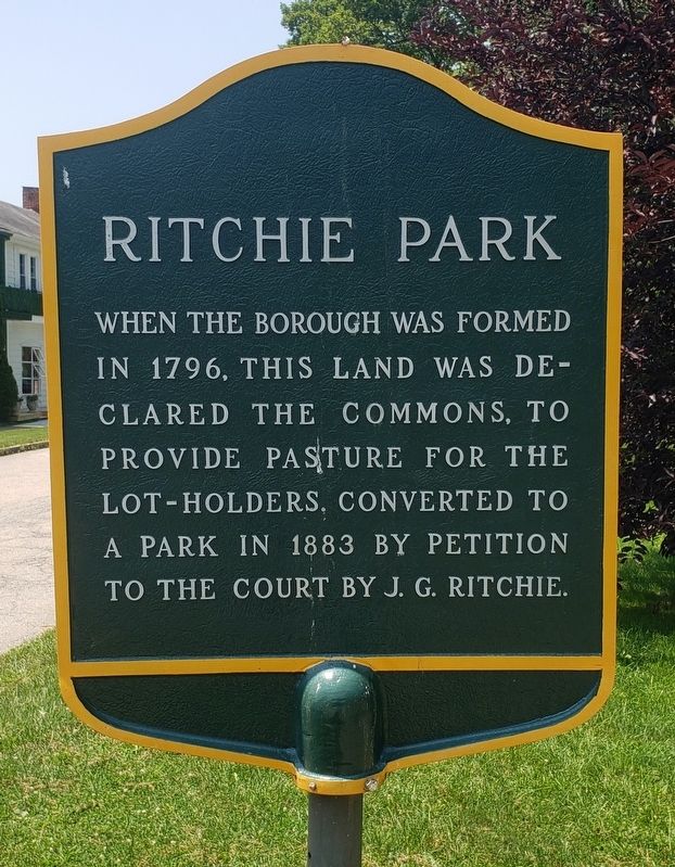 Ritchie Park Marker. Click for full size. Ritchie Park Marker image. Click for full size.