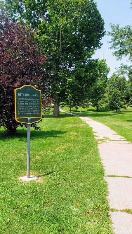 Ritchie Park Marker. Click for full size. Ritchie Park Marker image. Click for full size.