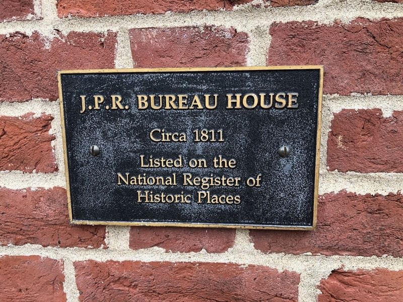J.P.R. Bureau House Marker image. Click for full size.