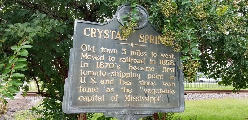 Crystal Springs Marker. Click for full size. Crystal Springs Marker image. Click for full size.