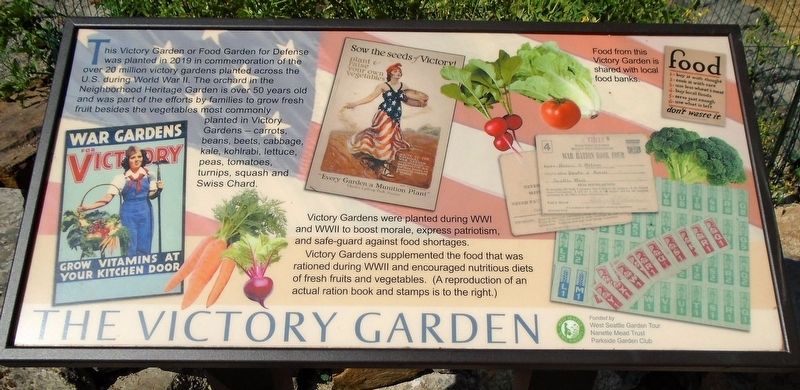 The Victory Garden Marker. Click for full size. The Victory Garden Marker image. Click for full size.
