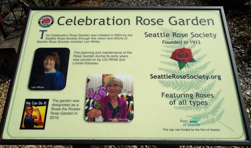 Celebration Rose Garden Marker. Click for full size. Celebration Rose Garden Marker image. Click for full size.